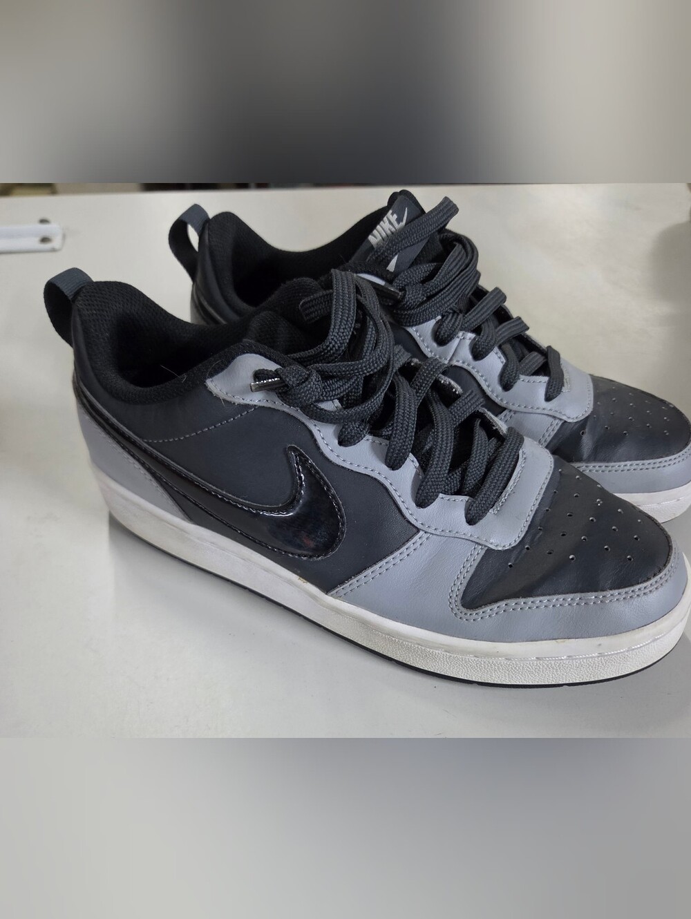 Nike Court Borough Low 2 GS Anthracite Stadium Grey BQ5448-014 Size 6Y 7.5Women